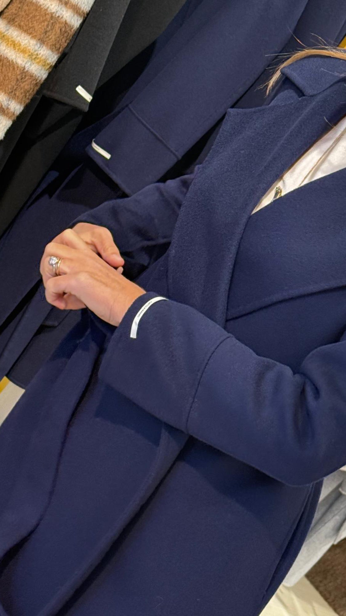 Navy wool coat limited edition