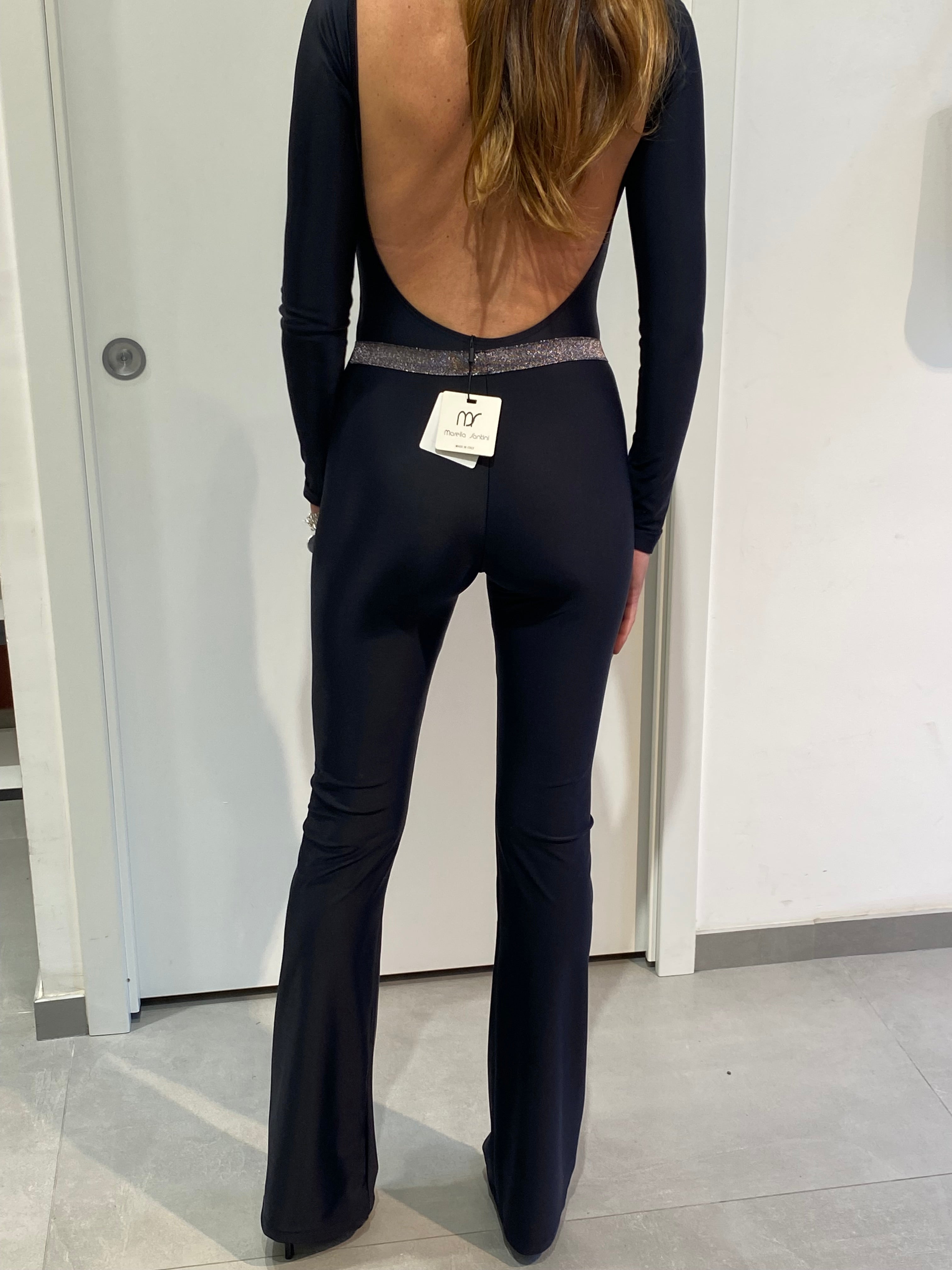 MALACHITE Jumpsuit black waistband