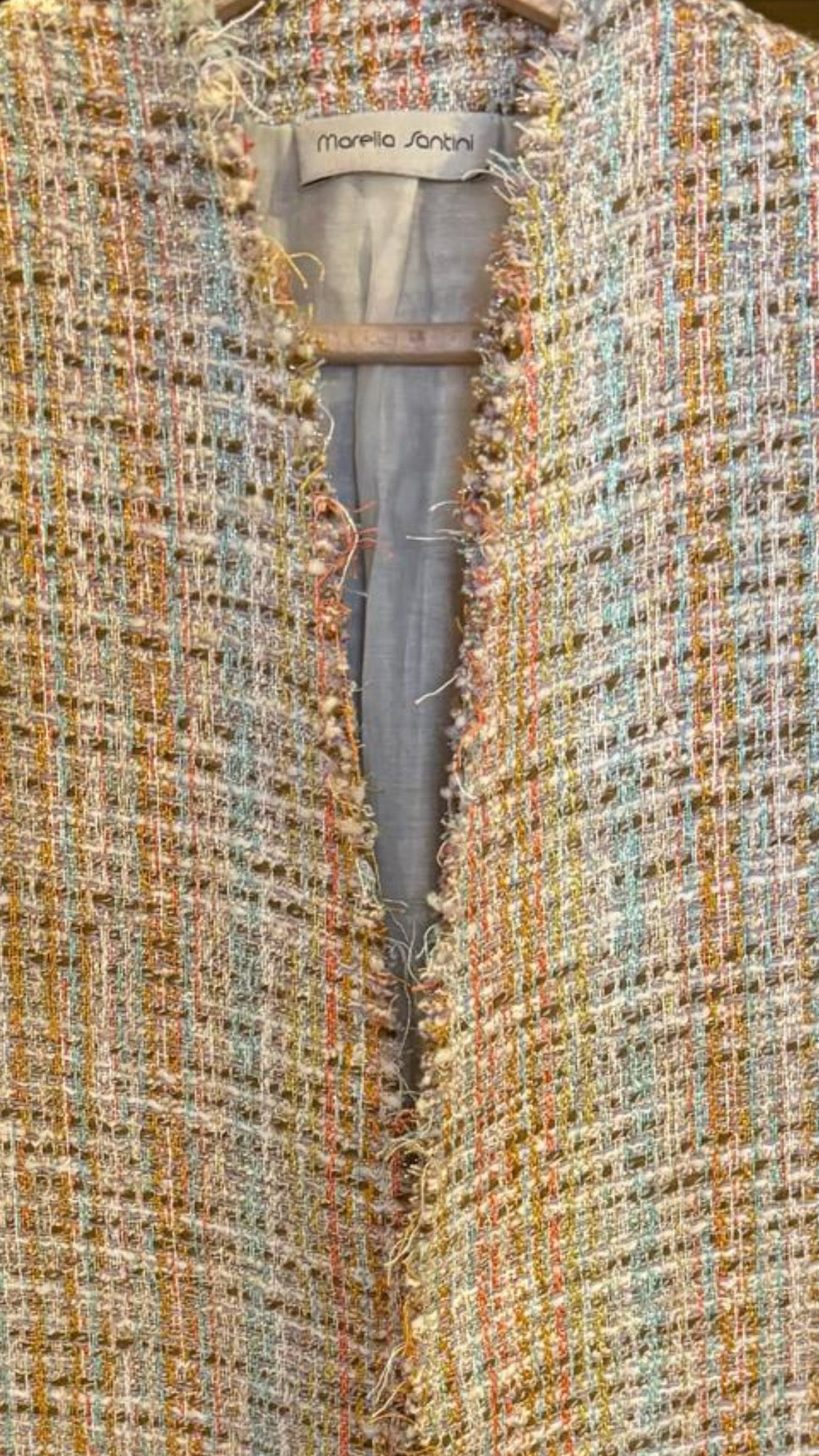 Textured waistcoat tweed