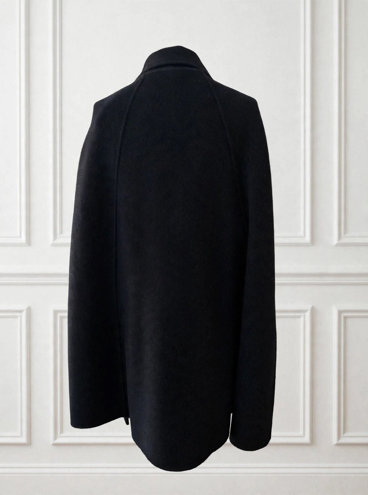Black Cape with Removable Capelet