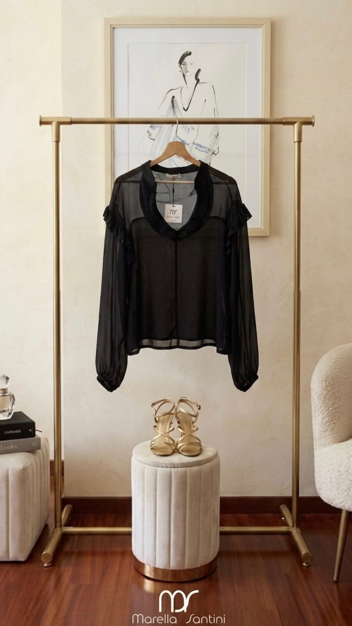 MSCM-VI Fluid viscose blouse