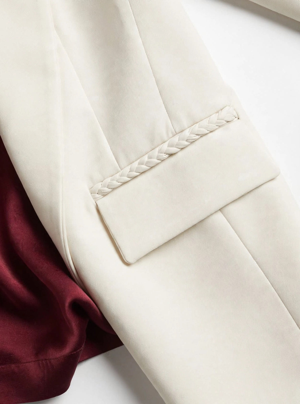 White blazer with brands
