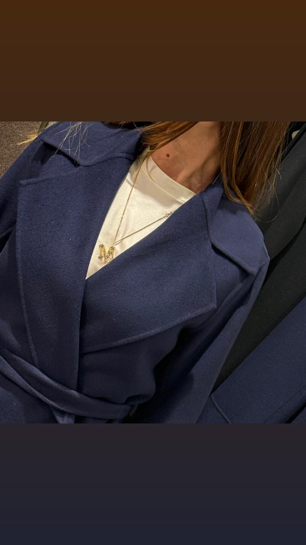 Navy wool coat limited edition