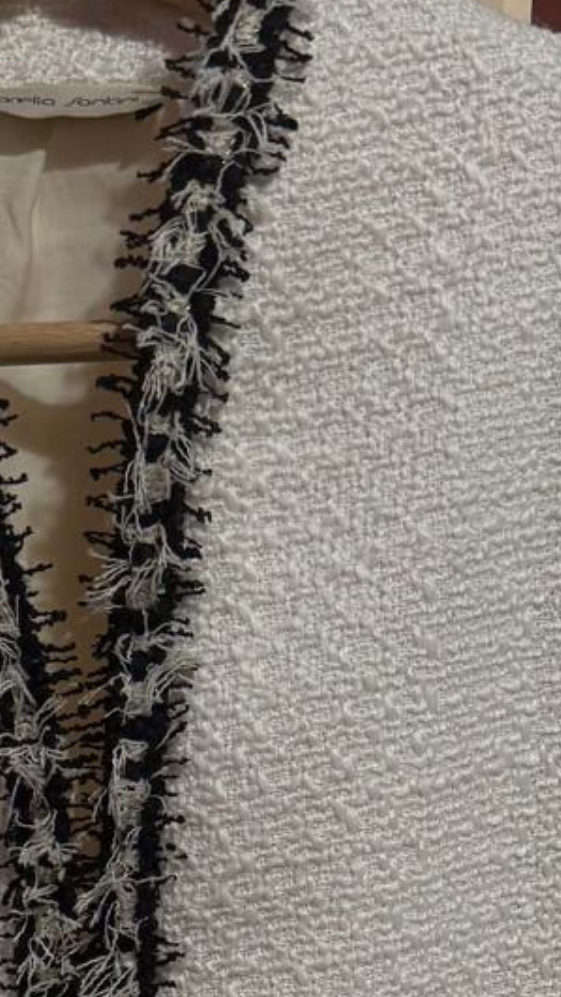 White waistcoat tweed