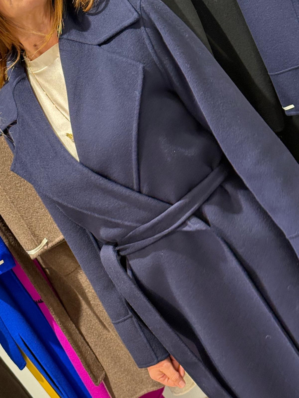 Navy wool coat limited edition