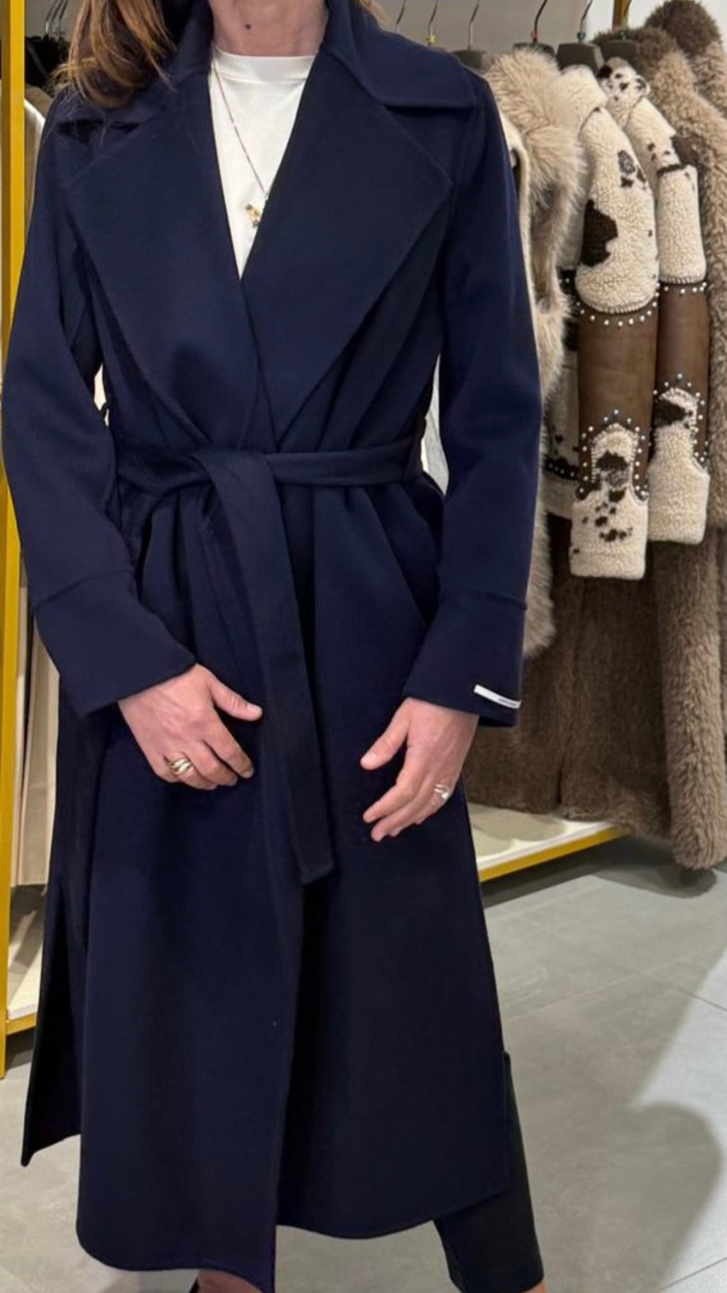 Navy wool coat limited edition