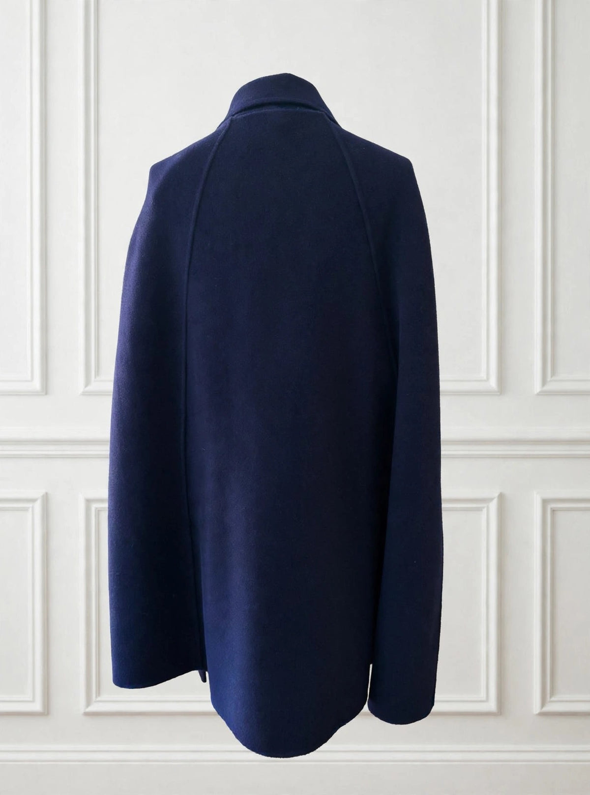 Blue navy Cape with Removable Capelet
