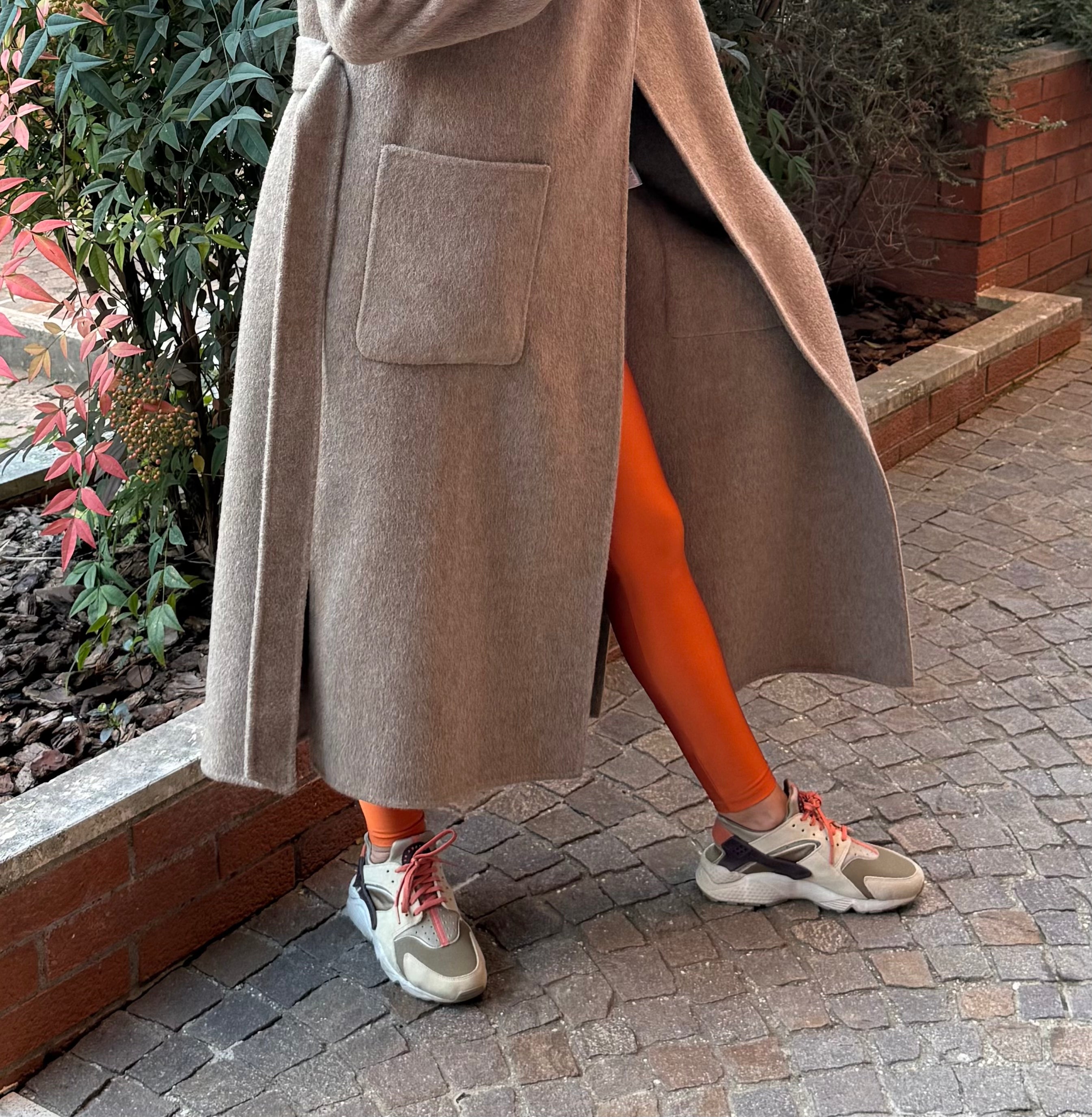 Camel hooded wool coat limited edition